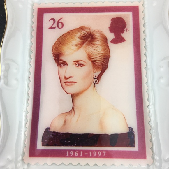 Princess Diana Postage Stamp Commemorative Plate - Picture 2 of 6